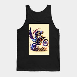 Dirt Bike Paint Splash Style Tank Top